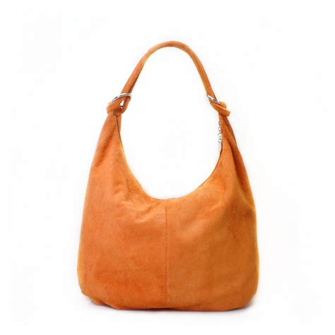 orange suede bag|orange grab bag.